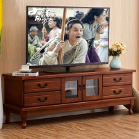 实木电视柜现代简约客厅欧式卧室电视机柜美式迷你地柜矮柜家具