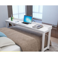 圆角跨床桌可移动多功能双人床边桌笔记本台式电脑懒人床上书桌