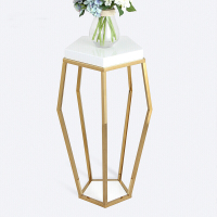 现代创意艺术花架 不锈钢落地装饰架子 室内阳台花盆架 白色 花架