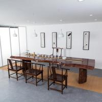 天然大板实木茶桌椅组合简约现代仿古茶几喝茶桌客厅泡茶功夫茶台