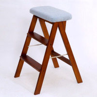 折叠凳实木便携登高小梯子家用折叠凳子厨房高板凳创意折叠梯凳
