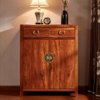 口鞋柜多功能实木经济型大容量玄关隔断新中式鞋柜简约客厅