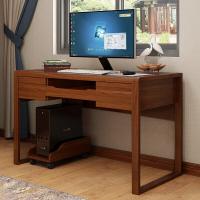 家具中式实木电脑桌台式家用办公桌抽屉带轮组合卧室写字书桌