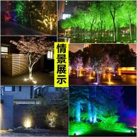 LED户外射灯插地灯室外防水投光灯地插坪射灯景观照树灯投射灯