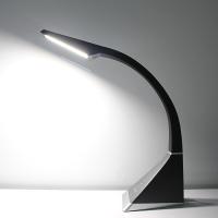 LED插电小台灯护眼学习床头阅读卧室儿童书桌床头大学生宿舍寝室 贵族黑 触摸开关