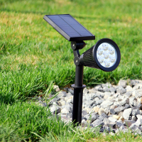 太阳能灯花园装饰灯户外led坪灯庭院灯地插灯七彩投射灯景观灯