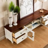 式电视柜茶几组合家具乡村白蜡木田园客厅视听柜纯实木简约地柜纯实木2米(少量现货)组装