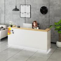 前台办公室接待台柜台桌中式超市收银台公司迎宾咨询台吧台办公桌