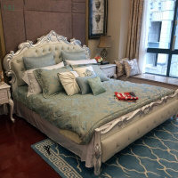 欧式床双人床白色实木床婚床新古典法式1.51.8米公主床卧室家具