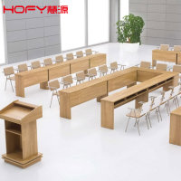 HOFY课桌学生课桌椅培训桌学校课桌椅辅导班桌椅双人长条桌三人