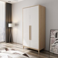 北欧衣柜简约现代板式穿衣镜组装整体衣柜234卧室北欧衣橱