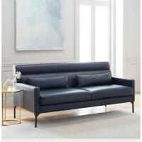 办公沙茶几组合简约现代商务接待北欧沙式单双三人真皮沙