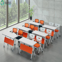 培训桌会议桌学校课桌椅定制组合折叠培训桌椅现代可移动拼接课桌