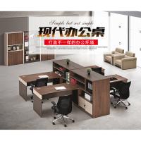 简约现代财务办公桌单双职员屏风卡座4人位员工桌椅组合隔断