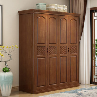 实木衣柜四衣柜卧室衣橱简约现代风实木衣柜