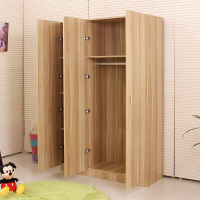 板式简易整体衣柜简约现代实木质组合组装三四大衣柜衣橱