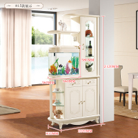 欧式进客厅玄关柜带鱼缸隔断柜间厅柜屏风鱼缸酒柜装饰鞋柜1506#组装