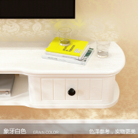 实木北欧小户型墙壁挂墙上悬挂式电视柜茶几组合现代简约卧室柜1.42米款-木色整装