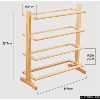 鞋架多层简易家用鞋柜收纳架组装现代简约防尘实木置物鞋架子