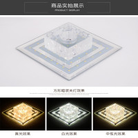 LED灯水晶过道灯正方形走廊灯客厅背景灯玄关灯筒灯嵌入式射灯