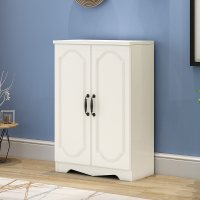 北欧式口鞋柜简约现厅柜玄关鞋柜简易经济型省空间家用组装白色两(宽60cm)组装