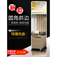 无框简约全身镜穿衣镜试衣镜贴墙宿舍舞蹈镜壁挂粘贴镜落地大镜子