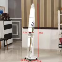 烤漆环保穿衣镜全身镜落地储物旋转试衣镜现代简约特价镜子