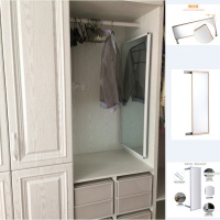 衣柜镜子推拉镜旋转镜试衣镜衣橱内隐藏式折叠镜伸缩全身镜穿衣镜