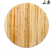 热卖折叠圆桌面实木餐桌园台面对折桌杉木实木可伸缩折叠圆形餐桌