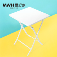 曼好家折叠桌简易小桌子折叠餐桌家用便携桌圆形正方形阳台小饭桌