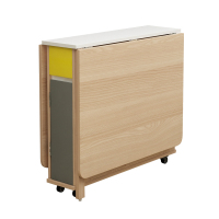 折叠餐桌小户型家用简易小型多功能简约现代4人伸缩吃饭北欧桌子