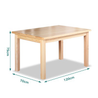餐桌实木桌子松木现代简约餐桌椅组合经济型长方形饭桌家用小户型