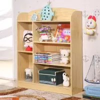创意儿童书架儿童书柜书架置物架简易书柜学生书架书橱白色原木色