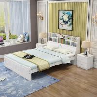 全实木床1米2/35/5单人成人橡木1.2简易儿童床一米宽1.35中式现可