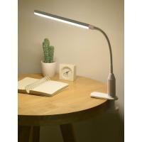 夹子台灯护眼书桌大学生高中生宿舍学习可充电led夹式卧室床头灯[充电款]触控无极调光送USB充电线+3C充电头触摸开关