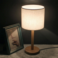 简约日式床头卧室书桌温馨暖光喂奶可调节木质创意小台灯