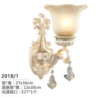 欧式壁灯卧室床头灯美式创意水晶简欧过道楼梯客厅电视背景墙墙灯