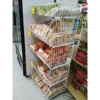 2019食品货架超市斜口篮便利店玩具饮料陈列架面包展示架东莞零食货架