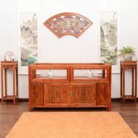 2019展示柜精品中式实木珠宝柜台仿古木制玻璃柜展架展柜文玩首饰壁柜