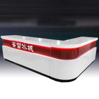 2019新款家具饮品奶茶水果店收银台吧台鸡排店烤漆前台冷饮咖啡大理石台面定制