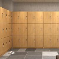 2019健身房更衣柜木质瑜伽馆浴室院员工办公储物柜存包柜多层带锁