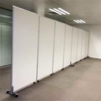 2019广州活动屏风 移动屏风高隔断带滑轮 办公室可移动高隔墙折叠屏风