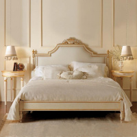 2019欧式床全实木床1.8米双人床主卧婚床2米2.2米m加宽大床高端家具床 定制 其他