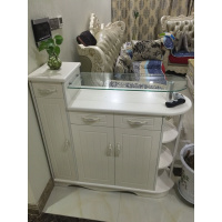 2019欧式鞋柜简约现代 双面烤漆厅鞋柜玄关鞋柜 隔断实木田园 1.2米罗马柱 组装