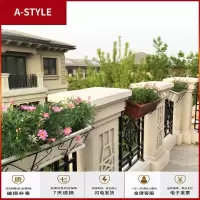 苏宁放心购阳台栏杆花架挂式长方形种菜花盆简约铁架悬挂阳台种菜莓盆挂架A-STYLE