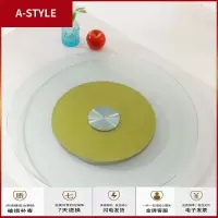 苏宁放心购酒店餐桌转盘家用钢化玻璃圆桌转盘饭桌大圆台面玻璃转盘底座圆盘A-STYLE
