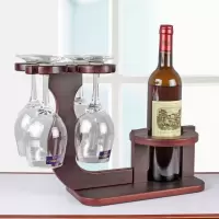 苏宁放心购欧式仿实木红酒架摆件红酒杯架倒挂酒瓶架葡萄酒展示架创意装饰品A-STYLE