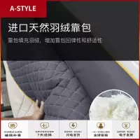 苏宁放心购全拆洗布床现代简约1.8双人床1.5轻奢主卧婚床小户型北欧家具A-STYLE