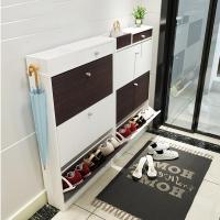 苏宁放心购超薄翻斗鞋柜17CM简约现代省空间大容量厅柜玄关简易鞋架小户型A-STYLE家具