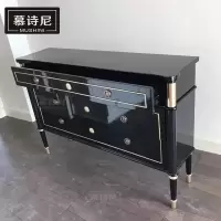 苏宁放心购欧式实木玄关柜隔断柜现代简约间厅柜茶水柜装饰储物柜餐边柜家具A-STYLE家具